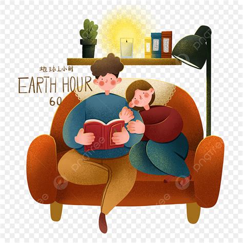 Reading Book Hd Transparent Couple Reading Book Decoration