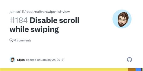 Disable Scroll While Swiping Issue Jemise React Native