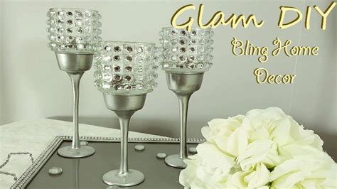 Dollar Tree DIY Glam Bling Candle Holder Trio Set YouTube