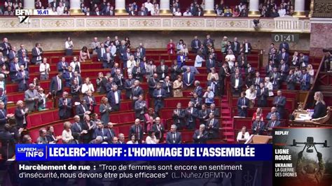 L Assemblée nationale rend hommage à Frédéric Leclerc Imhoff un an