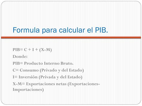 Calculo Do Pib Formula Image To U