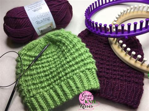 Easy Going Loom Knit Hat - GoodKnit Kisses