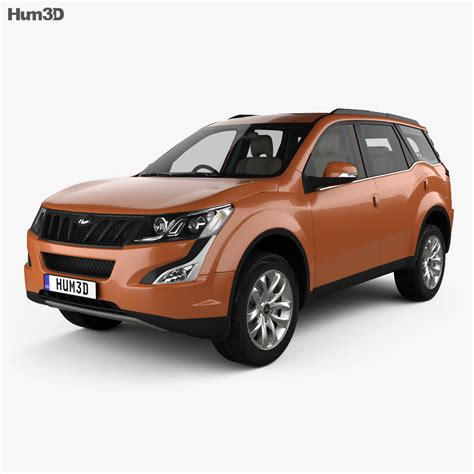 Mahindra XUV 500 with HQ interior 2018 3D model - Vehicles on Hum3D