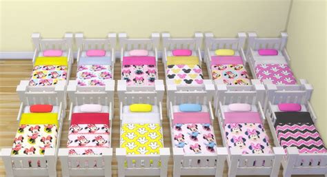 Mickey And Minnie Mouse Bedroom Set For Toddlers For The Sims 4