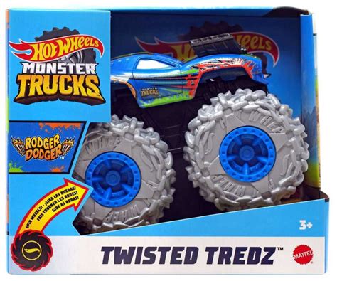 Promo Hot Wheels Monster Trucks Twisted Tredz Rodger Dodger Vehicle Mainan Mobil Balap GVK
