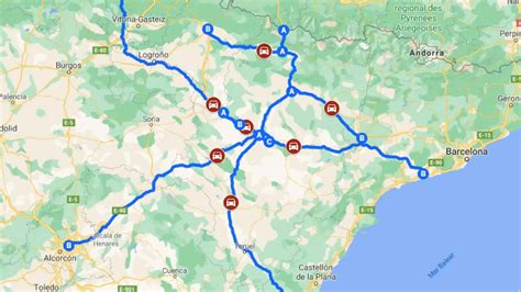 Peajes En Las Autov As De Arag N Mapa De Carreteras Que Podr An Verse