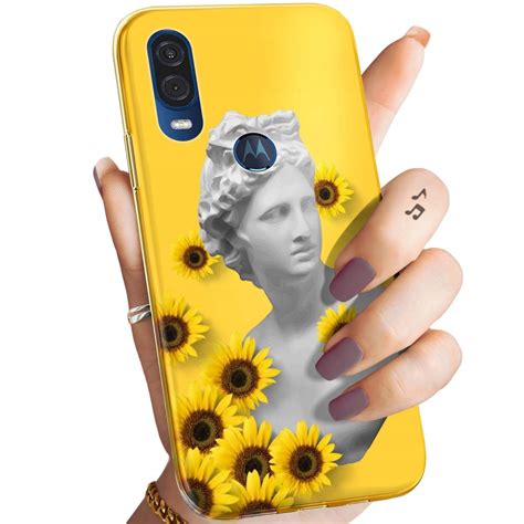 Etui Do Motorola One Vision P Wzory Te S Oneczne Yellow Obudowa