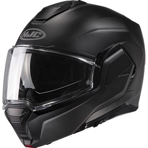 Casque I100 UNI SEMI FLAT BLACK HJC Noir Mat MAXXESS FR Casque Modulable