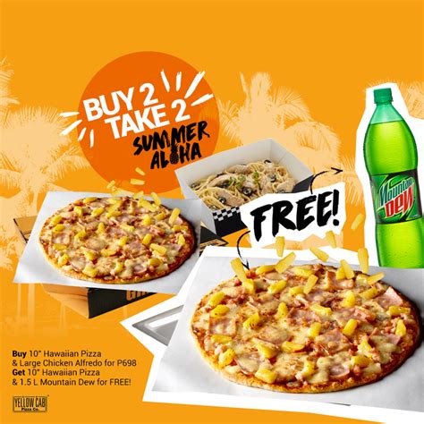 Manila Shopper Yellow Cab Buy2 Take2 Summer Aloha Promo April 2018