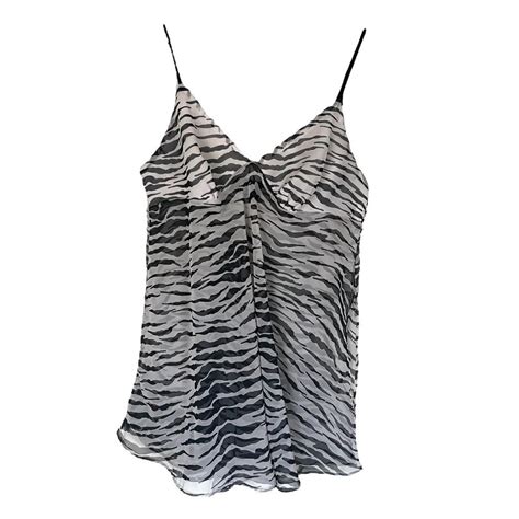 Zebra Print Sheer Or Mesh Lingerie Top Sheer Depop