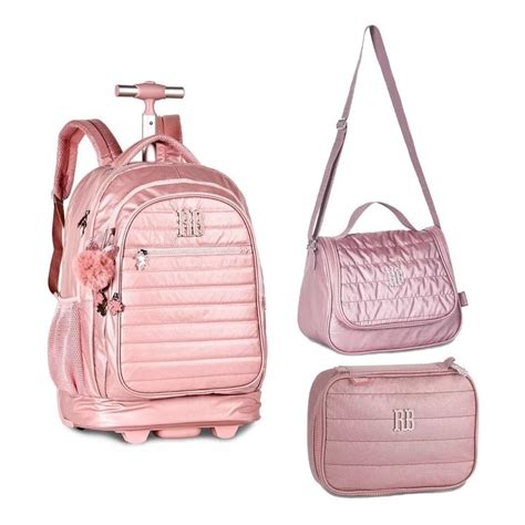 Kit Mochila Rodinha Rb Rebecca Bonbon Estojo E Lancheira Shopee