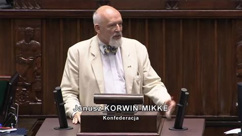 Janusz Korwin Mikke MASAKRUJE feministki i Lewicę w Sejmie CDA