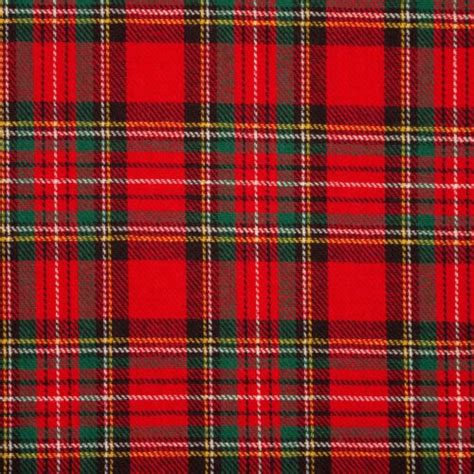 Royal Stewart Tartan Fabric Brushed 100 Cotton Colours Red And Green Very Cosy Ebay