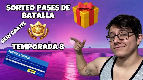 SORTEO DE PASES DE BATALLA Y SKINS EN FORTNITE SKIN GRATIS PASE