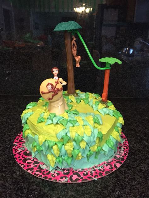 Tarzan Themed Birthday Party Cake