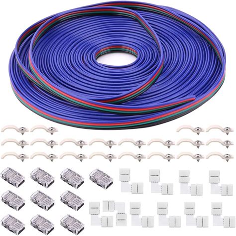 LED Strip Verbinder RGB LED Streifen Verbinder 10mm 4 Polig Kit