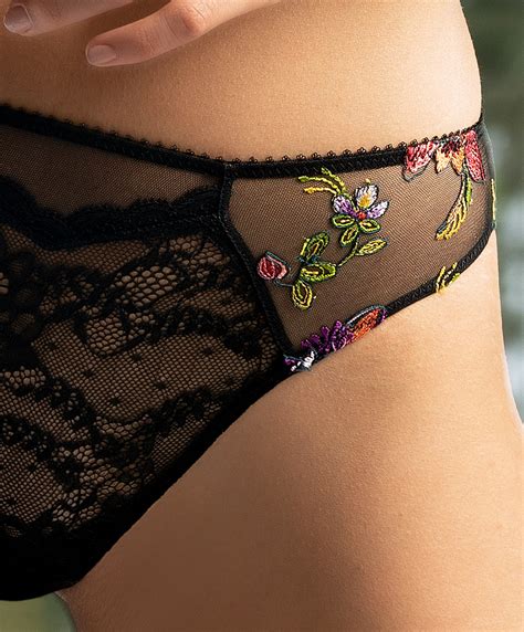 Italian Briefs S Duction Fleurs De Nuit Black Summer Night Lise Charmel