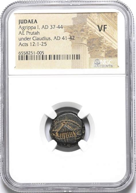 Judaea Herod Agrippa I Ad Prutah Ngc Vf Catawiki