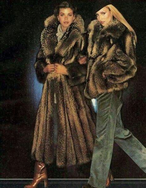 Debbie Dickinson And Jerry Hall For Vogue October 1978 Fur Fashion