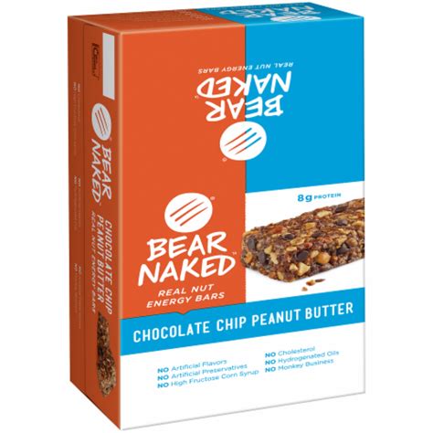 Bear Naked Chocolate Chip Peanut Butter Energy Bars Ct Oz Kroger