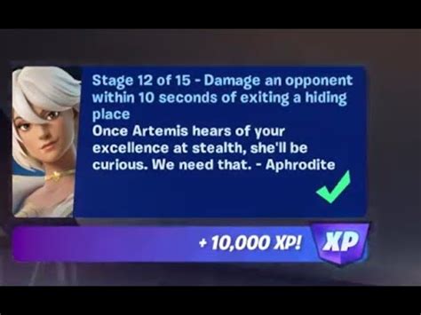 Fortnite Damage An Opponent Within Seconds Of Exiting A Hiding