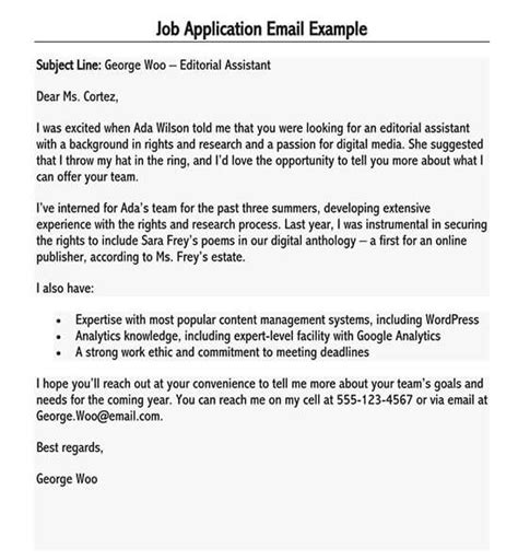 20+ Best Job Application Letter Samples