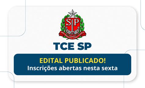 Concurso TCE SP Edital Publicado Rico Domingues