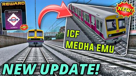 Indian Local Train Simulator New ICF Medha EMU Gameplay YouTube