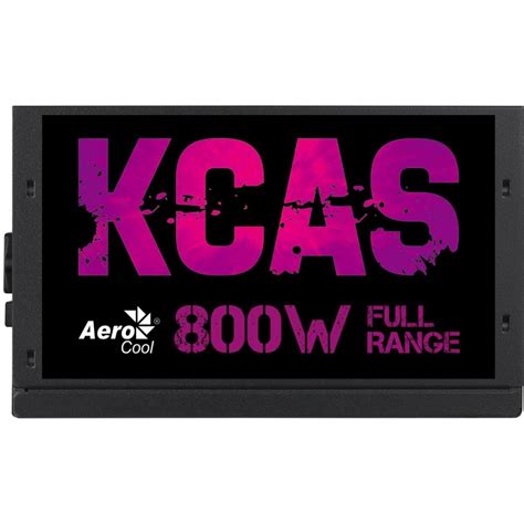 Fonte Gamer Atx Aerocool Kcas W Plus Full Range Apfc Aerocool