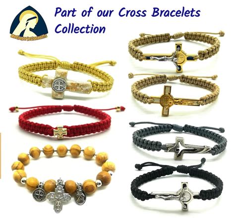 Red Cross Bracelet Catholic Bracelet For Women Girlfriend Etsy