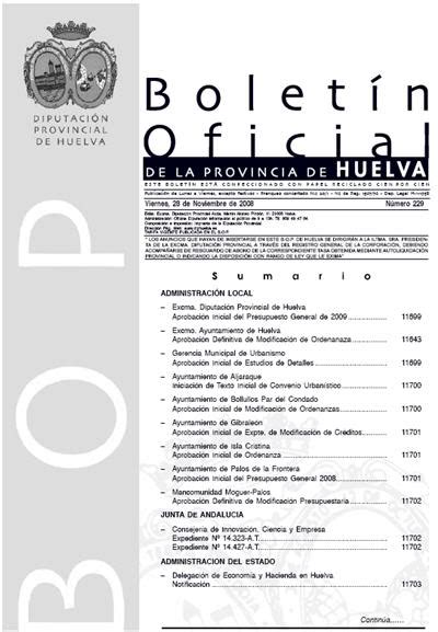 Boletín Oficial de la Provincia