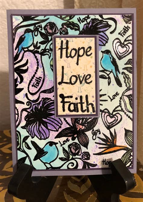 Judy's Stamp Art: Hope, Love, and Faith