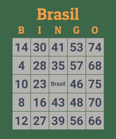 Cartela de Bingo para Imprimir Download grátis em PDF