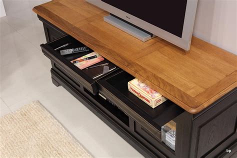 Mueble Tv Fabricado En Madera De Roble Macizo Estilo Provenzal Acabado