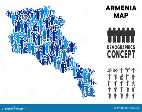 Demographics Armenia Map stock vector. Illustration of people - 119827287