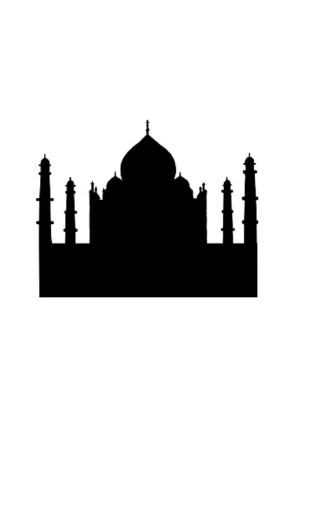 Taj Mahal Silhouette Vector Svg | Silhouette vector, Vector svg ...