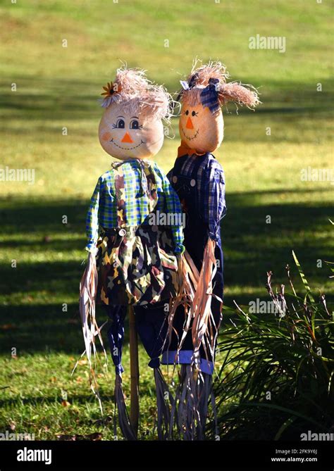 Two Scarecrows Hi Res Stock Photography And Images Alamy