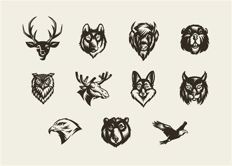 Savage Vector Animal Badges