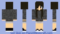 Emo Girl Cute ♥ Minecraft Skin