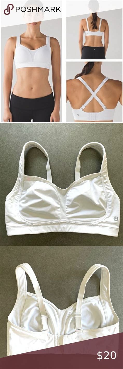 Lululemon Bra Dd Ta Ta Tamer In White Lululemon Bras Support Bras