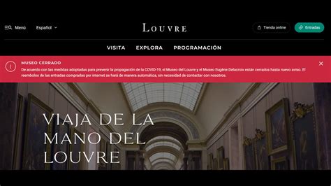 El Museo del Louvre abre de nuevo sus puertas a través de Internet