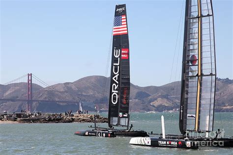 Americas Cup Racing Sailboats In The San Francisco Bay 5d18242