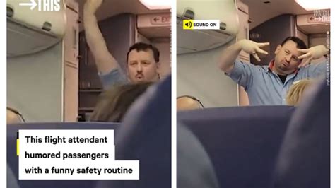 Watch Funny Video Of Us Flight Attendant Delivering Safety Warning To