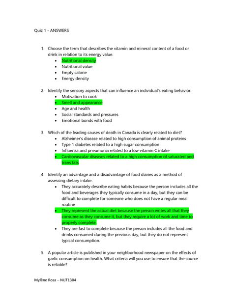 Quiz Module 1 Answers Quiz 1 Chapter 1 Warning TT Undefined