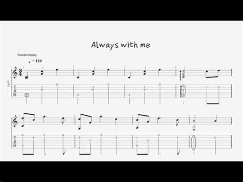 Fingerstyle Tab Spirited Away Always With Me YouTube