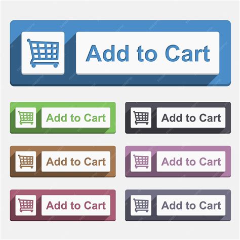 Premium Vector | Add to cart button flat design vector eps10 illustration