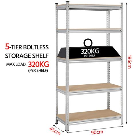 Buy Yaheetech Shelf Heavy Duty Storage Shelving Unit Large