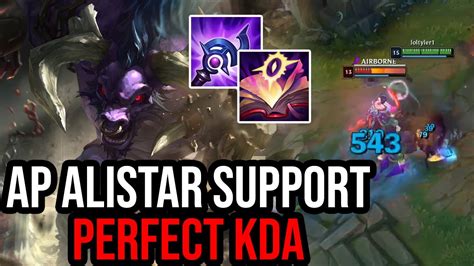 Full Ap Alistar Support Perfect Kda Youtube