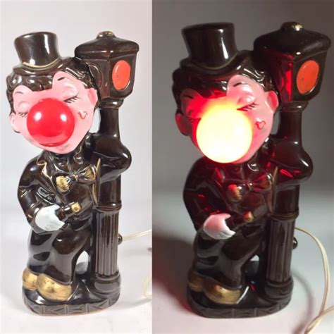 Vintage 1950s Hobo Drunk Lamp Post Red Nose Light Japan Works £6218