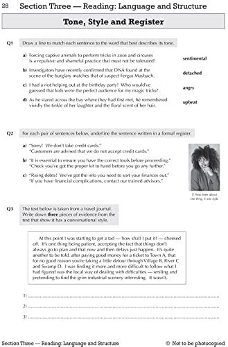 Gcse English Language Aqa Exam Practice Workbook Includes Answers And